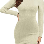 Nadorine Women's Dress Knitted Dress Long-Sleeved Dress (DE Only)