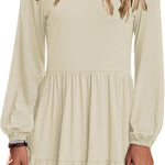 Nadorine Women's Long-Sleeve V-Neck Winter Dress (DE Only)