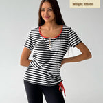Womens Tops Short Sleeve Summer Henley Shirts