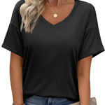 Zeagoo Womens Summer Tops Short Sleeve Casual Shirts Floral Tee