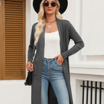Nadorine Women's Long Cardigans Sweater Lightweight Duster Coat