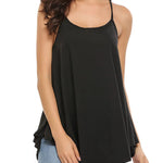 Women Tank Tops Summer Spaghetti Strap Cami Top Shirt Loose Flowy Cotton Racerback Blouses - Nadorine (Us Only)