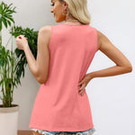 Zeagoo Women's Tank Tops Pleated Floral Flowy Boho Tunic Shirts