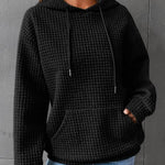 Nadorine Hoodie Oversize Hoodie Casual Waffle Pullover (DE Only)