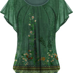 Nadorine Women's Blouse Batwing Blouse Shirts (DE Only)