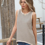 Nadorine Sweater Vest Women Crew Neck Sleeveless Tank Tops