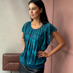Nadorine Women's Blouse Batwing Blouse Shirts (DE Only)