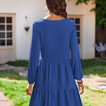 Nadorine Women's Long-Sleeve V-Neck Winter Dress (DE Only)