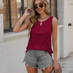 Nadorine Tank Tops Loose Fit Basic Shirts