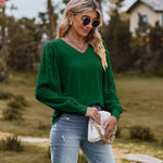 Nadorine Women's Blouses Elegant Long Sleeve Tunic Tops (DE Only)