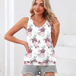 Zeagoo Womens Summer Tank Tops V Neck Sleeveless Tops