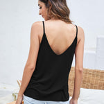 Nadorine Tank Top V-Neck Sleeveless Summer Tops (DE Only)