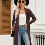 Nadorine Women's Long Cardigans Sweater Lightweight Duster Coat
