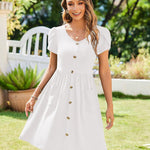 Nadorine Summer Dress Women's Short Sleeve Dresses (DE Only)