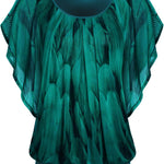Nadorine Women's Blouse Batwing Blouse Shirts (DE Only)