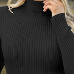 Zeagoo Women's Turtleneck Sweaters Fitted Long Sleeve Shirts