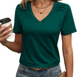 Nadorine Blouse Women's Elegant Pleated Tops (DE Only)