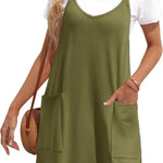 Nadorine Spaghetti Strap Dress Casual V Neck Beach Dress (DE Only)