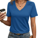 Nadorine Blouse Women's Elegant Pleated Tops (DE Only)