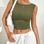 Nadorine Going Out Tops Slim Fit Sleeveless Crop Tank Tops