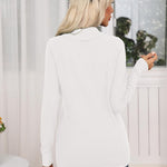 Nadorine Sweaters for Women Long Sleeve Shirts V Neck Knit Pullover