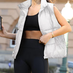 Nadorine Women Puffer Vest Winter Warm Zip Up Padded Outerwear