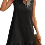 Nadorine Summer Dress Women's Sleeveless V-Neck T-Shirt (DE Only)