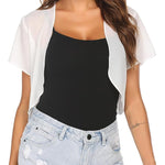 Nadorine Bolero Chiffon Festive Short Sleeve Bolero Jacket (DE Only)