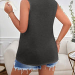 Nadorine 2 Pack Casual Crewneck Sleeveless T Shirts