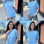 Zeagoo Womens Oversized T-Shirt Summer Casual Tops Short Sleeve Textured Shirts Fashion Loose Fit Tee Tops 2024