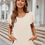 Nadorine Short Sleeve Sweater Knit Going Out Sweater Tops