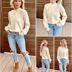 Nadorine Pullover Damen Strickpullover Warm Winterpullover Rundhals (DE Only)