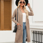 Nadorine Women's Long Cardigans Sweater Lightweight Duster Coat