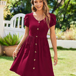 Nadorine Summer Dress Women's Short Sleeve Dresses (DE Only)