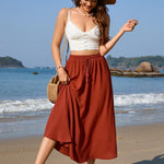 Nadorine Skirt Long Elegant Skirts High Waist Maxi Skirt (DE Only)