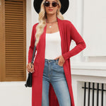 Nadorine Women's Long Cardigans Sweater Lightweight Duster Coat