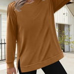 Zeagoo Womens Crewneck Sweatshirt Long Sleeve Tunic Tops