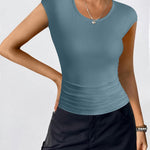 Zeagoo Womens Tank Tops Ribbed Knit Crew Neck Shirts