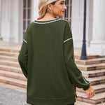 Nadorine Women's Oversized Sweatshirts Hoodies Side Zipper Pullover