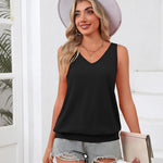 Zeagoo Womens Summer Tank Tops V Neck Sleeveless Tops
