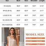 Nadorine Silk Satin Tank Tops for Women Scoop Neck Sleeveless Tops