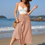 Nadorine Skirt Long Elegant Skirts High Waist Maxi Skirt (DE Only)