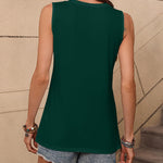 Zeagoo Women's Tank Tops Loose Fit Casual V Neck Boho Shirts