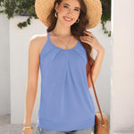 Nadorine Tank Top Damen Sommer Neckholder Oberteile (DE Only)