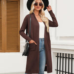 Nadorine Women's Long Cardigans Sweater Lightweight Duster Coat