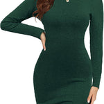 Nadorine Women's Dress Knitted Dress Long-Sleeved Dress (DE Only)