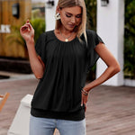 Nadorine Women's Blouse Batwing Blouse Shirts (DE Only)