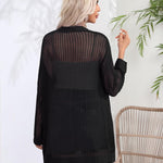 Nadorine Women 2024 Lightweight Crochet Cardigan Long Sleeve Open Front Knit Sweater Summer Kimono Cover Up with Pockets