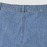 High Waisted Wide Leg Denim Pants Loose Fit Floor-Length Jeans