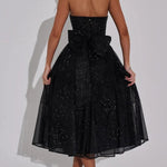 Sexy Off-shoulder Backless Bow Sexy Maxi Dress